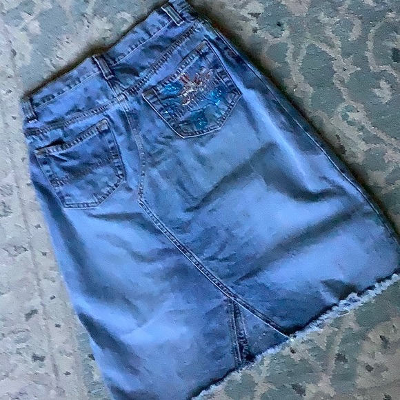 Jeans skirt beaded - Picture 4 of 5